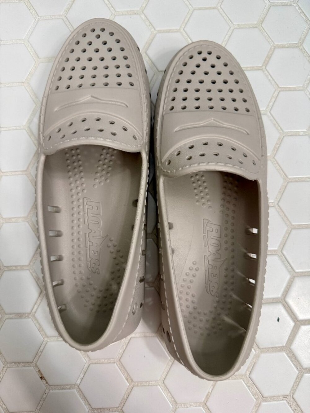 Floafers Women's Loafers Size 8 | Taupe Waterproof EVA Slip-On Shoes | Like New